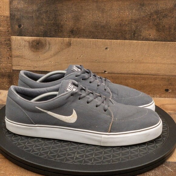 NIKE SATIRE MENS ATHLETIC SHOES RETRO SNEAKERS SKATER GRAY CASUAL LOW SIZE 13 - Picture 9 of 9